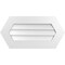 Ekena Millwork Half Round Surface Mount PVC Gable Vent w/ 3-1/2"W x 1"P Standard Frame, 30"W x 15"H GVPHR30X1501SN - alternate 1
